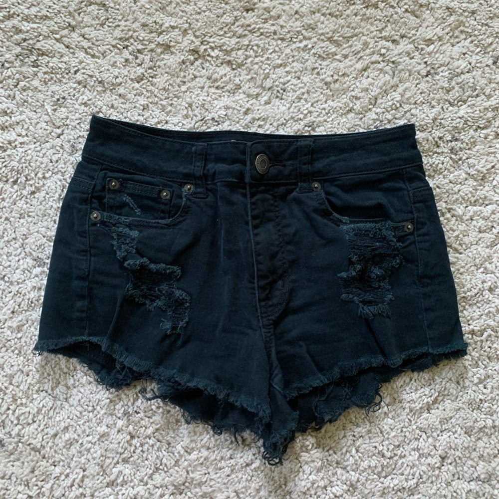 Black Demin Shorts